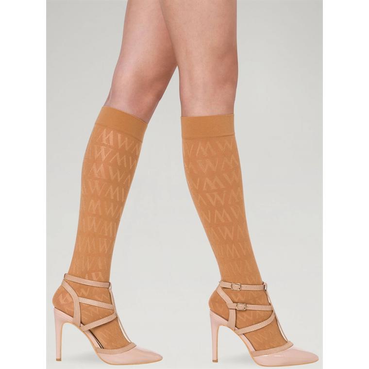 Wolford Monogram Knee-Highs, Lion